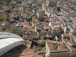 サンタ・マリア・デル・フィオーレ大聖堂（Cattedrale di Santa Maria del Fiore）のてっぺんからのフィレンツェ（Firenze、Florence）の街並み
