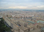 サン・ピエトロ大聖堂（St. Peter's Basilica）からのバチカン宮殿（Palazzi Apostolici, Palazzi Vaticani）とバチカン美術館 (Musei Vaticani)、システィーナ礼拝堂の眺め
