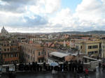 スペイン階段（Spanish Steps）の上からのローマの景色