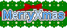 メッセージ素材_MerryXmas水色