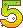 デコメ素材数字_キラキラ黄緑～オレンジ（5）