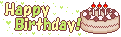 誕生日用素材_HappyBirthday黄緑&times;黄色