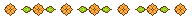 デコメ素材_花ライン(オレンジ)