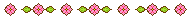 デコメ素材_花ライン(ピンク)