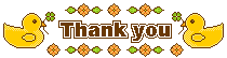 デコメ素材_Thank you(鳥・きいろ)