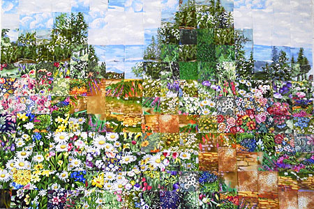 ウォーターカラーパッチワークキルトの風景画♡|☆FROM ウォーターカラーパッチワークキルトの風景画♡|☆FROM
