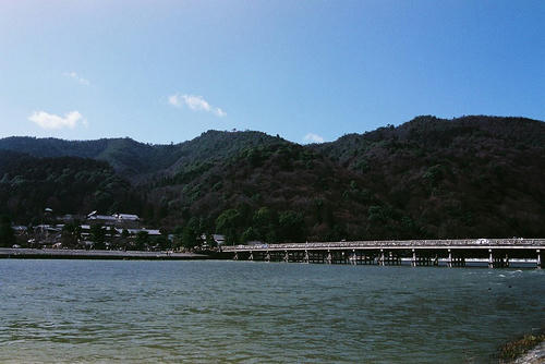 京都　嵐山　渡月橋