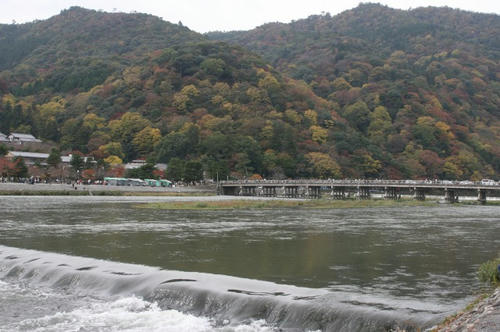 嵐山　渡月橋　紅葉