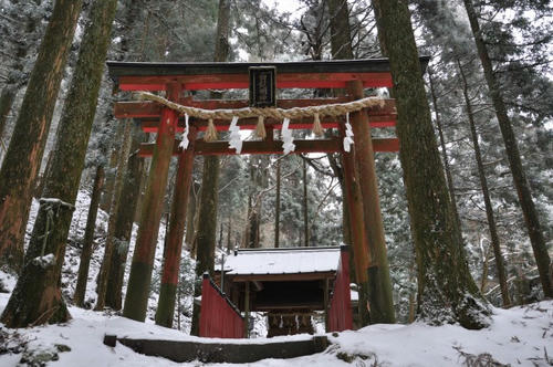 京都 初詣 雪山 冬山 愛宕山 愛宕神社