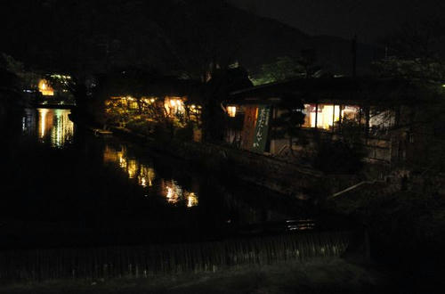 京都　嵐山　夜桜