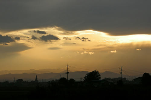 行田からの夕景