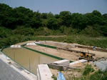稚魚池コンクリ