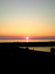 夕日