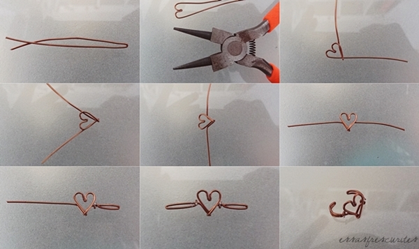 ワイヤーで作るハートのイヤーカフ 自分でできるもん