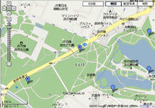 井の頭公園　公園西側