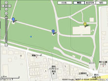 野川公園　駐車場東