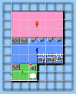 ひばりが丘公民館トイレ見取り図