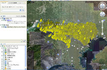グーグルアースのトイレマップ
