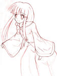 蓬莱山輝夜・下書き