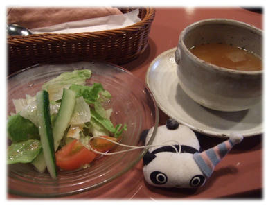 サラダとスープ
