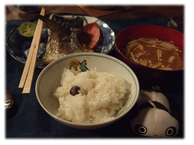 お汁とご飯と漬け物と