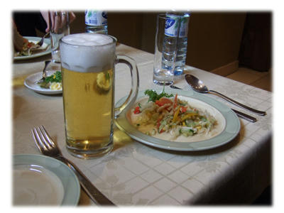 サラダ&ビール