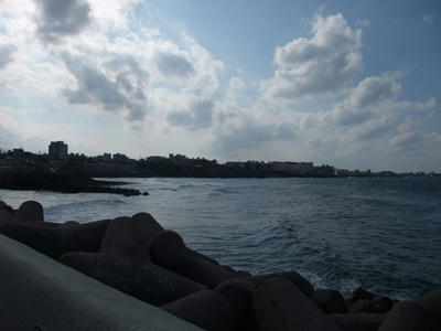 済州島の海