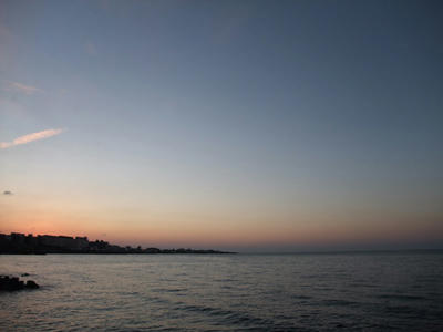 夕暮れ