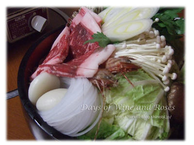 うどんすき牛肉