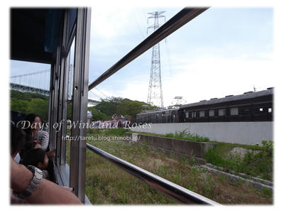 トロッコ列車車内