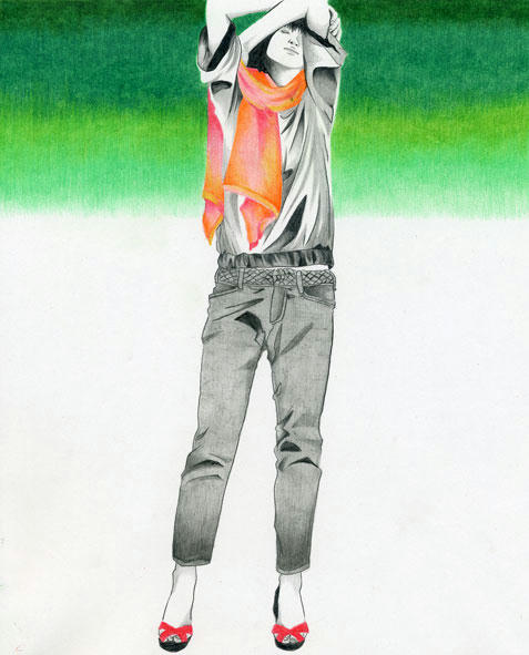 緑。