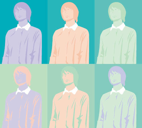 同トーン。