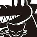 ワニ猫抱っこ