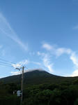 すっきり青空広がった夕方の八丈富士
