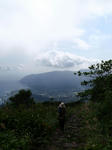 登山道の石階段