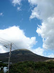 雲が多め