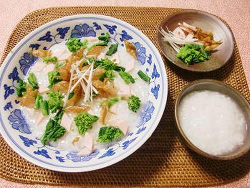 ３月のチャイニーズは 油菜粥 Sumiko Ebara Cooking School S Blog