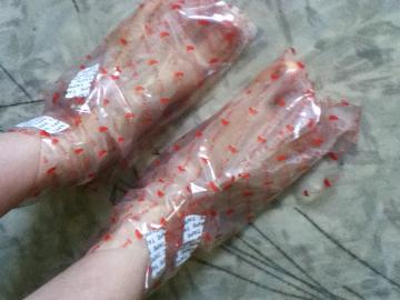 靴下履いてみました