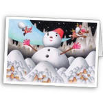 Christmas picture - Hello Mr. snowman