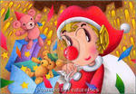 Christmas picture - Pierrot Father Christmas 