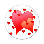 Illustration of St. Valentine's Day 「Heart」 