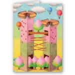 Custom products 「Building picture - Tower of cherry blossoms」 