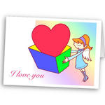 Illustration of St. Valentine's Day 「Present」 