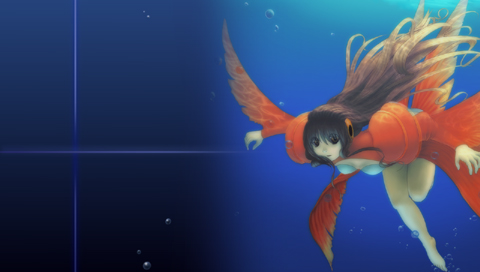 金魚擬人化PSP用壁紙