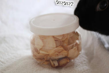 乾燥りんごとうさぎ