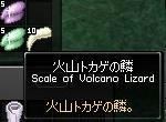 火山トカゲの鱗
