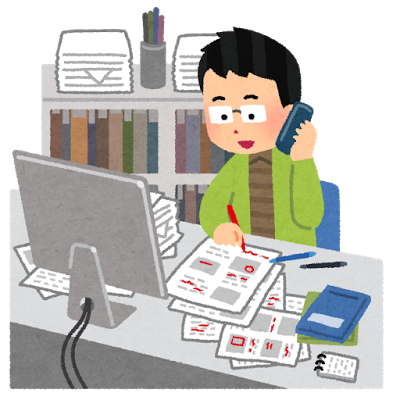 データ解析する男性