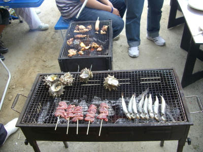 さざえに肉に魚に♪