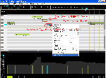 音程の違う二つのノートの後ろ方で設定する