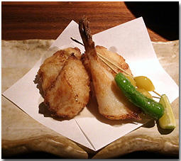 ふぐのから揚げ　かこいや　すすきの